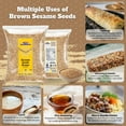 thumbnail image 2 of Rani Sesame Seeds Whole Brown, Raw (Till) 28oz (800gm) ~ All Natural | Gluten Friendly | NON-GMO | Kosher | Vegan | Indian Origin, 2 of 9