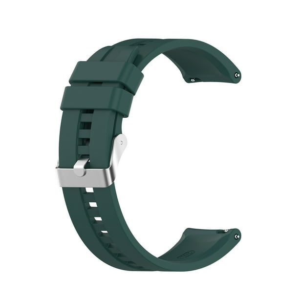 Correa de reloj para Amazfit GTS 2e | GTS2 | GTS2mini - Hebilla de repuesto para banda de silicona de 20 mm | Liberación rápida | Adaptador de acero inoxidable | Se adapta a muñecas de 6.1-9.0" | 1
