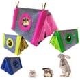 thumbnail image 3 of Greeniant Tienda Triangular para hámster - Relación -Precio Ventana Multifuncional Malla Transpirable Rata Ardilla Hurón Conejito Enano Azul S Type2 NO2, 3 of 6