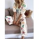 thumbnail image 5 of Conjunto de 2 Piezas para Mujer, Blusa de Corta con Estampado Floral y Pantalones Anchos, Estilo Bohemio para Vacaciones. Multicolor XL, 5 of 8