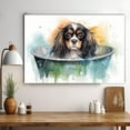 thumbnail image 3 of English Toy Spaniel Dog Canvas Bathroom Décor - Unique Bath Wall Decor - Modern Canvas Bathroom Wall Art - Room Decor - Bathroom Decorations - Restroom Sign - Wall decor living room, 3 of 4