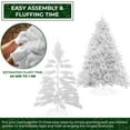thumbnail image 3 of 7.5FT White Spruce Artificial Holiday Christmas Tree with Sturdy Metal Stand, 3 of 7