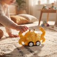 thumbnail image 4 of TOYOUME Pull Back Crab Toy, Friction Powered, 1 Count, 5.12 x 3.15 Inch, for Toddlers, Yellow, 4 of 6