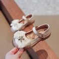 thumbnail image 5 of Otqutp Casual Baby Girls Dance Shoes Fashion Spring Summer Children Casual Shoes Girls Dress Shoes Thick Sole Round Toe Solid Color Bowknot Flowers, 5 of 9