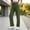 A304 Army Green, variant on Women's Comfy Straight Leg Sweatpants Casual High Waist Drawstring Athletic Trousers Ribbed Knit Workout Activewear Lounge Pants with Side Pockets