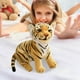 thumbnail image 3 of Muñeco de tigre de peluche, juguete decorativo de tigre para sala de estar, regalo de Navidad, sofá 23 cm amarillos, 3 of 8