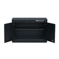 thumbnail image 4 of Montezuma Garage Tool Storage System 30.5 x 12" Locking 2 Door Wall Cabinet, Black Finish, 4 of 9