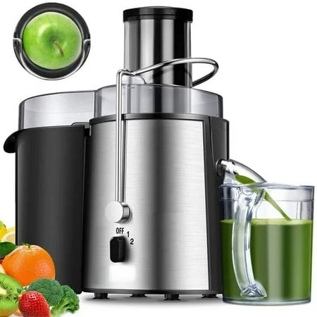 

Extravagant Juicer Ultra Power Easy Clean Extractor Press Centrifugal Juicing Machine Wide 3” Feed Chute for Whole Fruit Vegetable