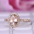 thumbnail image 6 of HeartsAndYou 2ct Natural Sapphire Diamond Engage Ring Flower Leaf Design 14k SOLID Rose Gold, 6 of 6