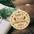 thumbnail image 3 of 1 Pcs Ceramic Ornaments, Baby's First Christmas 2022 BNN549O, Christmas Tree Decorations, Christmas Ornaments 2022, Circle, 3 of 6
