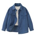 thumbnail image 4 of JAJAHO Boys Girls Button Down Shirt 4-12Y Kids Back To School Clothes Cotton Long Sleeve Lapel Shirts, 4 of 5