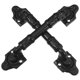 thumbnail image 2 of BRIGHTFUFU Manija de puerta de granero de alta resistencia, 2 uds., manija de repuesto sin punzón, manija de puerta para puertas correderas, armarios, cajones, garajes, 2 of 7