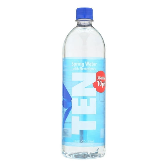 alkalife Ten Spring Water - 33.8 oz (Pack of 12)