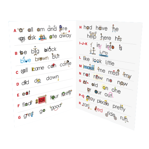 Class Set of Eyewords™ Multisensory Sight Words Desktop Dictionary, Sets #1 & 2, Words 1-100 (15 Sets)
