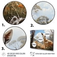 thumbnail image 3 of Designart "Pastoral Scenes with Bound Kangaroos II" Animals Floater Framed Wall Decor, 3 of 7