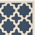 thumbnail image 6 of SAFAVIEH Courtyard Amanda Geometric Indoor/Outdoor Area Rug, 4' x 5'7", Navy/Beige, 6 of 13