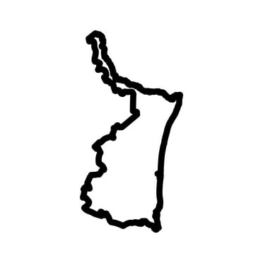 Tamaulipas State Shaped Sticker Decal Die Cut - Self Adhesive Vinyl - Weatherproof - Made in USA - Many Color and Sizes - outlined tm tam mexico free and sovereign state of
