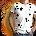 thumbnail image 4 of Old Glory Mens Halloween Dog Dalmatian Costume Red Collar Short Sleeve Graphic T Shirt, 4 of 7