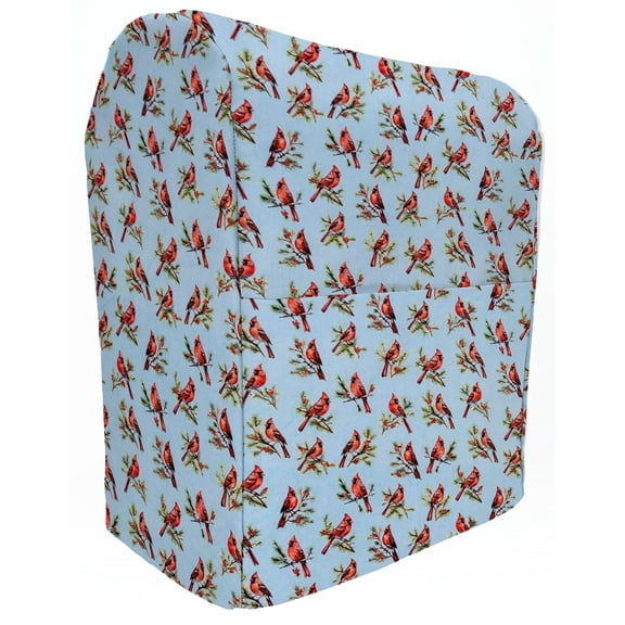 Cardinals Birds & Berries Cover Compatible with Kitchenaid Stand Mixer by Penny's Needful Things (Blue, 4.5qt / 5qt Tilt Head)