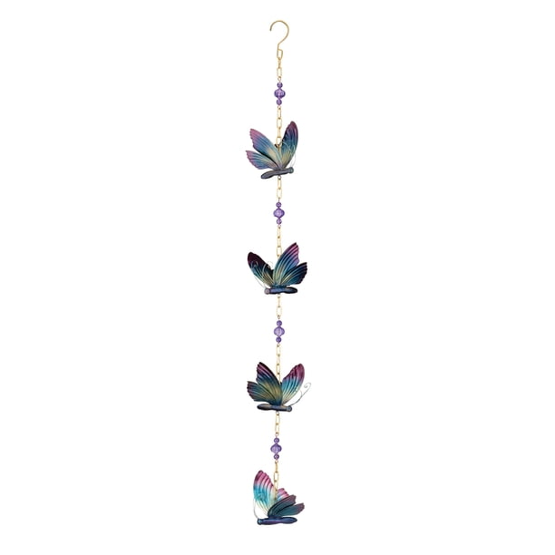Adorno colgante Regal Art & Gift con forma de mariposa de metal colorida