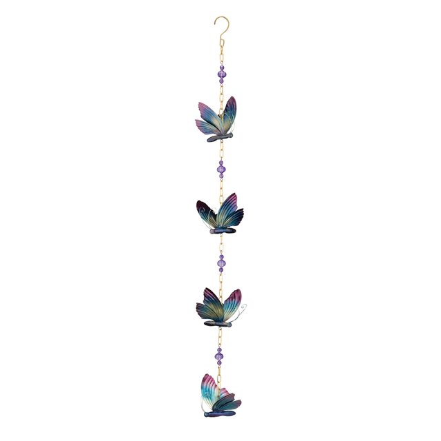 Adorno colgante Regal Art & Gift con forma de mariposa de metal colorida