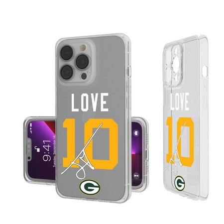 Keyscaper Jordan Love Green Bay Packers iPhone Clear Case