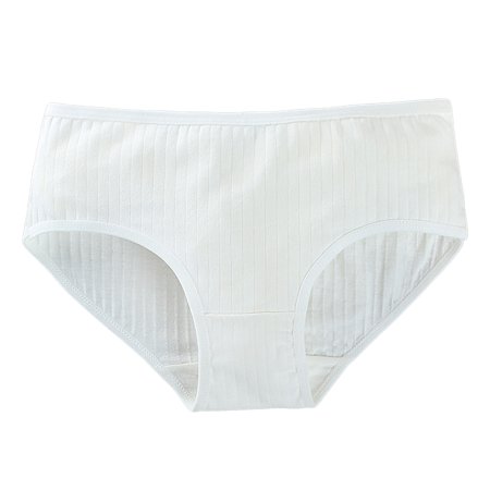 

Kids Teen Girls Underwear Breathable Cotton Panties Summer Thin Ribbed Briefs