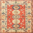 thumbnail image 1 of Ahgly Company Indoor Square Traditional Red Geometric Area Rugs, 4' Square, 1 of 6