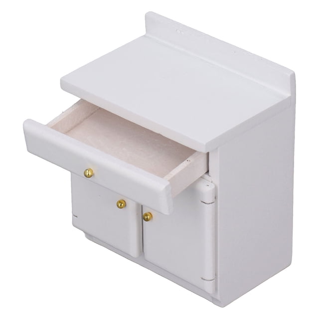 Dollhouse Kitchen Cabinet, Delicate Wear Resistance Miniature Kitchen Cabinet Decorative 1:12 For Decoration