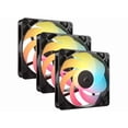 thumbnail image 4 of CORSAIR RS120-R ARGB 120mm PWM Reverse Fans Triple Pack – Reverse Fan  Blade – Eight Vibrant RGB LEDs – Magnetic Dome Bearing – Daisy-Chain 4-Pin  PWM and +5V ARGB Connections, 4 of 7