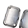 thumbnail image 2 of 1 Par de Cubiertas de Bomba de de Motocicleta con Tornillos de 4 Piezas para FLH Glide 2008 2017 Negro 1, 2 of 6
