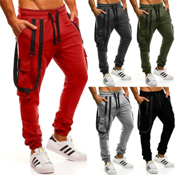 Hot Fashion Mens Gym Slim Fit Trousers Tracksuit Bottoms Skinny