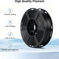 thumbnail image 6 of ouhos Silk PLA Filament 1.75 mm for 3D Printer, Metal-Like Shiny Consumables, Dimensional Accuracy +/- 0.02 mm, 1 KG, Metallic Black Silk Filament, 6 of 7