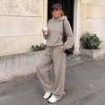 thumbnail image 4 of SUNBS 2 Piece Outfit for Women Lounge Sets Oversized Hoodie Wide Leg Pants Casual Fall Loungewear Sweatsuit, 4 of 5