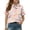 Blue, variant on Girls Short Sleeve Polo Shirts Kids Cute Animal Print School Uniform Polo Shirt 10-12 Years
