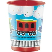 Creative Converting All Aboard Train Plastic Keepsake Cups, 8 count