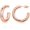 30mm Rose Gold, variant on Chunky Hoop Earrings for Women 14K Gold Plated, 925 Sterling Silver Post Hoops for Women