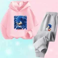 thumbnail image 5 of Ropa de bebé, ropa de abrigo para niño de 2 a 12 años, conjunto de sudadera con capucha, sudadera Sonic 2024 de primavera para niños, ropa para niña, madre e hijo, 5 of 5