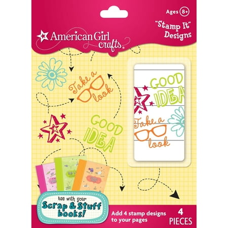 Crafts Scrap and Stuff Stamp It Designs Self-Inking Stamps, The easiest way to keep fun memories, the American Girl Crafts Scrap and Stuff collection lets girls.., By American