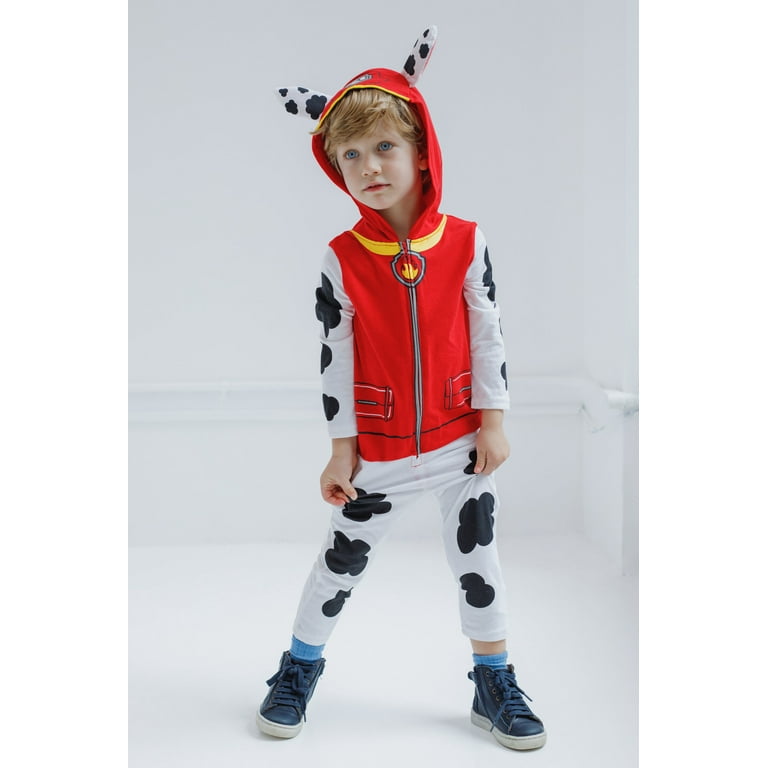 Nickelodeon Paw Patrol Marshall Coverall Fleece Hood Boy's Birthday  Fancy-Dress Costume for Toddler, 2T 