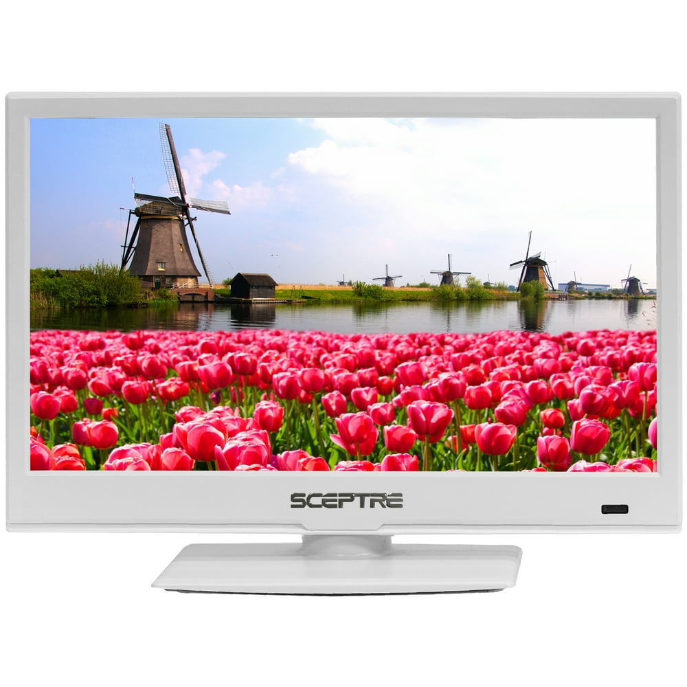 Sceptre 16" Class HD (720P) White LED TV (E168WVSS)