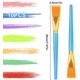 thumbnail image 2 of 10pcs Flat Paint Brushes, 2.5cm Wide Watercolor & Gouache Paintbrush Flat Acrylic Brush Bulk Nylon Synthetic Oil Painting Brushes for Professional Art, 2 of 5