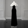 thumbnail image 4 of Prom Dresses Boat Neck Mermaid Prom Dress Customize Party Dress - black sequin style / 16W, 4 of 8