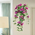 thumbnail image 6 of 1pc/2pcs Bunch Artificial Hanging Flowers Fake Plants Bouquets For Patio Lawn Garden Decoration, 6 of 8