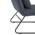 thumbnail image 5 of Simpli Home Burke 25 " Modern Accent chair with Lumbar Pillow in Gray Linen Look Fabric, 5 of 7
