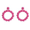 thumbnail image 1 of Pendientes colgantes de aro con bola de ratán para mujer, pendientes trenzados de paja de mimbre, pendientes de rafia, accesorios de playa de verano, regalos, 1 of 5