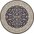 thumbnail image 1 of Unique Loom Narenj Medallion Pattern Area Rug 10' x 10' Round Navy Blue/Tan, 1 of 1