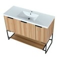 thumbnail image 3 of 48 Inch Freestanding Bathroom Dresser With Resin Basin And Feature - Plywood Made Luxury 48" Vanity To Damage Sink Big Storage, 3 of 7