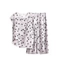 thumbnail image 5 of WCJM Women Pajama Sets Pajamas Set for Women Short Sleeve Sleepwear Button Down Pjs Soft 2 Piece Lounge Sets Printed Artificial Cotton Set Large Size Thin Floral Loose Home Clothing, 5 of 5