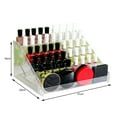 thumbnail image 3 of YAOMOBB Nail Polish Organizer Transparent Acrylic Makeup Display Case Large Capacity Tidy Storage Solution with Multiple Layers, 3 of 7